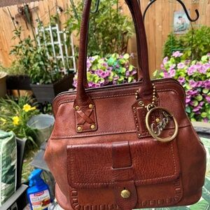 Coach Vintage 65th Bleeker Legacy Thompson Bag Vachetta Leather RARE 11373